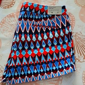 J. Crew Stretch Chino Shorts 10 NEW